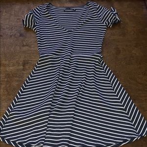 Striped skater dress